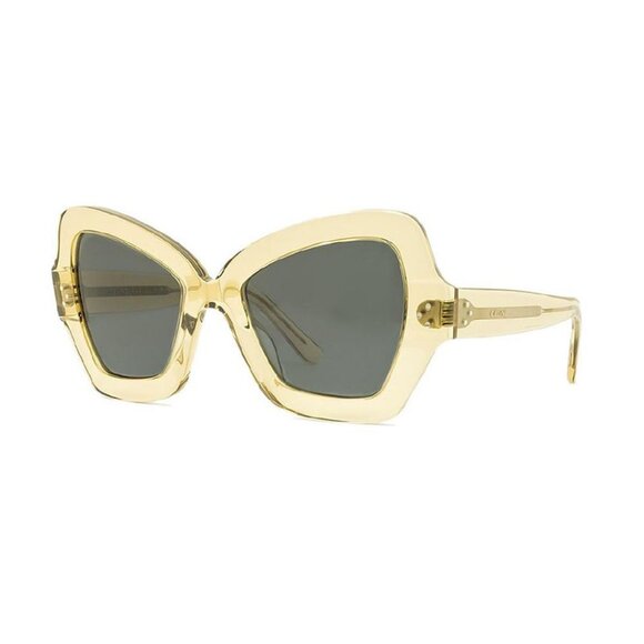 NEW CL40067I 47V CELINE SUNGLASSES WOMEN YELLOW CAT EYE EYEWEAR - Picture 1 of 3